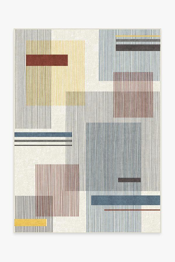 Quadra Primary Rug 5'x7' | Stain-Resistant