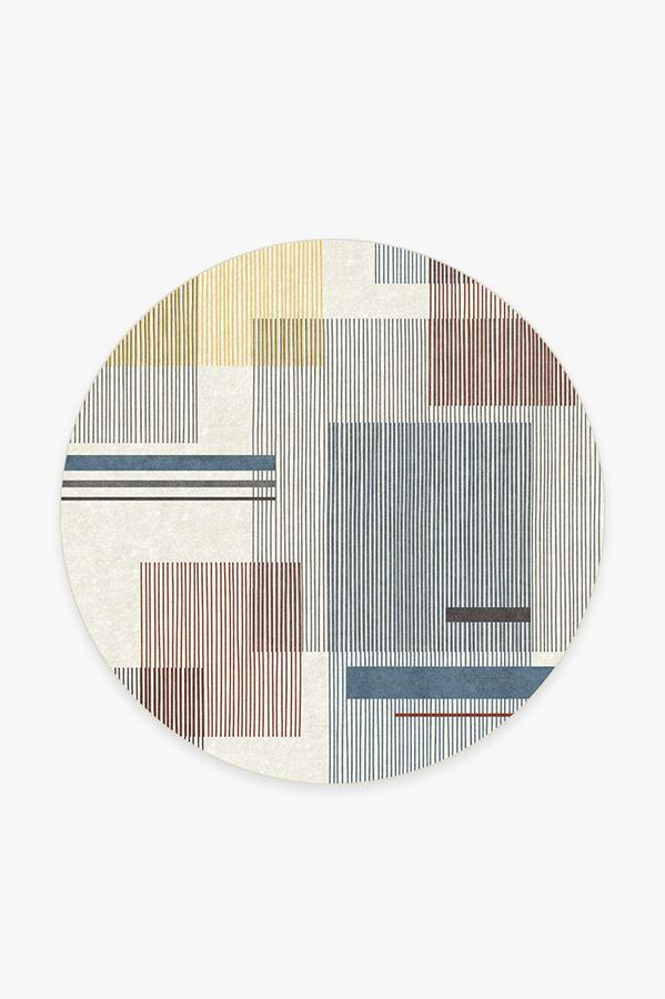 Quadra Primary Rug 6' Round | Stain-Resistant