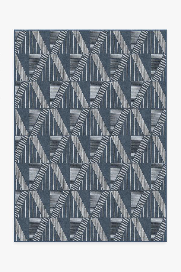 Ragazzo Blue Rug 5'x7' | Stain-Resistant