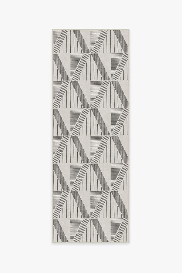 Ragazzo Light Grey Rug 2.5'x10' | Stain-Resistant