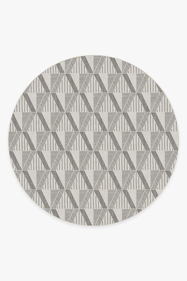 Ragazzo Light Grey Rug 8' Round | Stain-Resistant