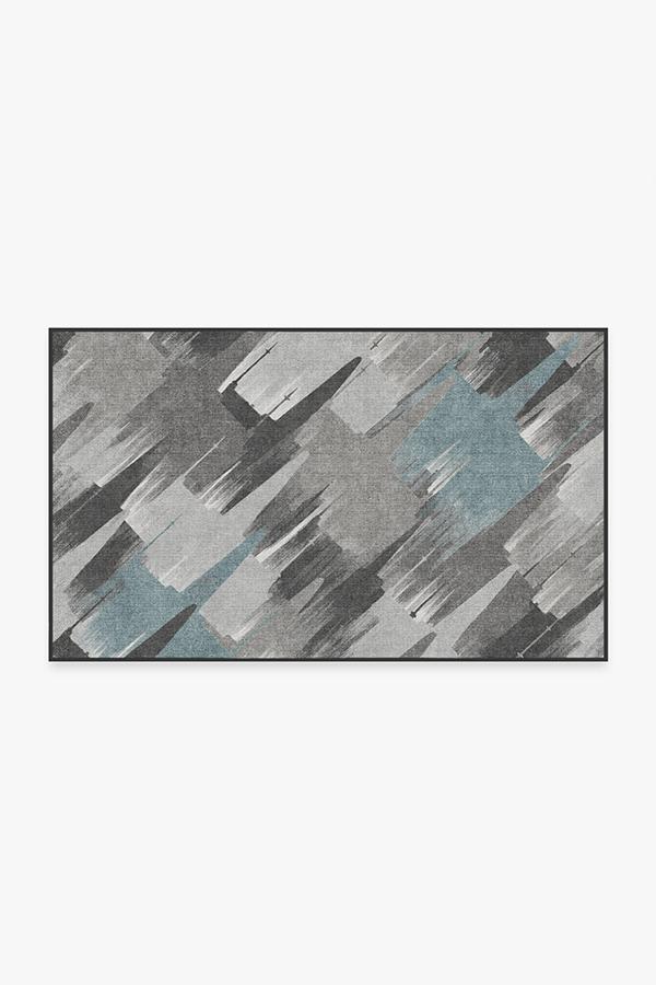 Rogue Squadron Dark Teal Rug 3'x5' | Stain-Resistant