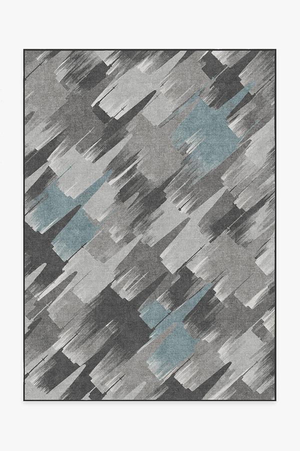 Rogue Squadron Dark Teal Rug 5'x7' | Stain-Resistant