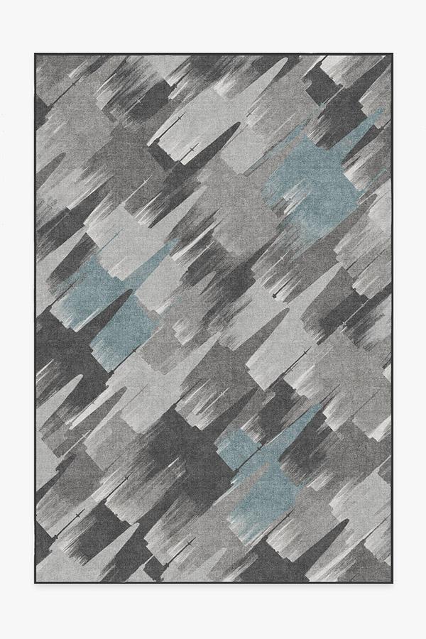 Rogue Squadron Dark Teal Rug 6'x9' | Stain-Resistant