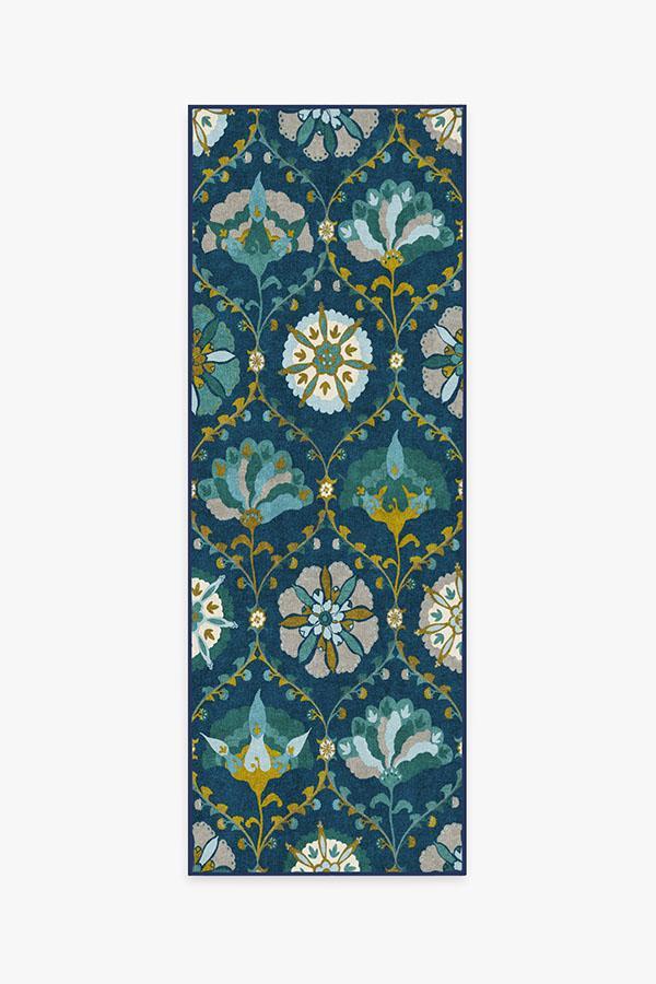 Safi Midnight Rug 2.5'x7' | Stain-Resistant
