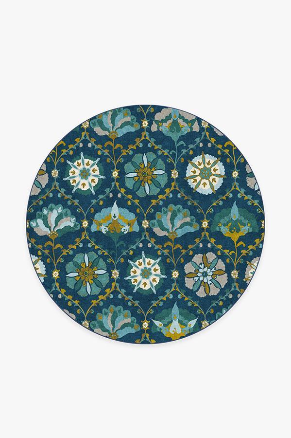 Safi Midnight Rug 6' Round | Stain-Resistant