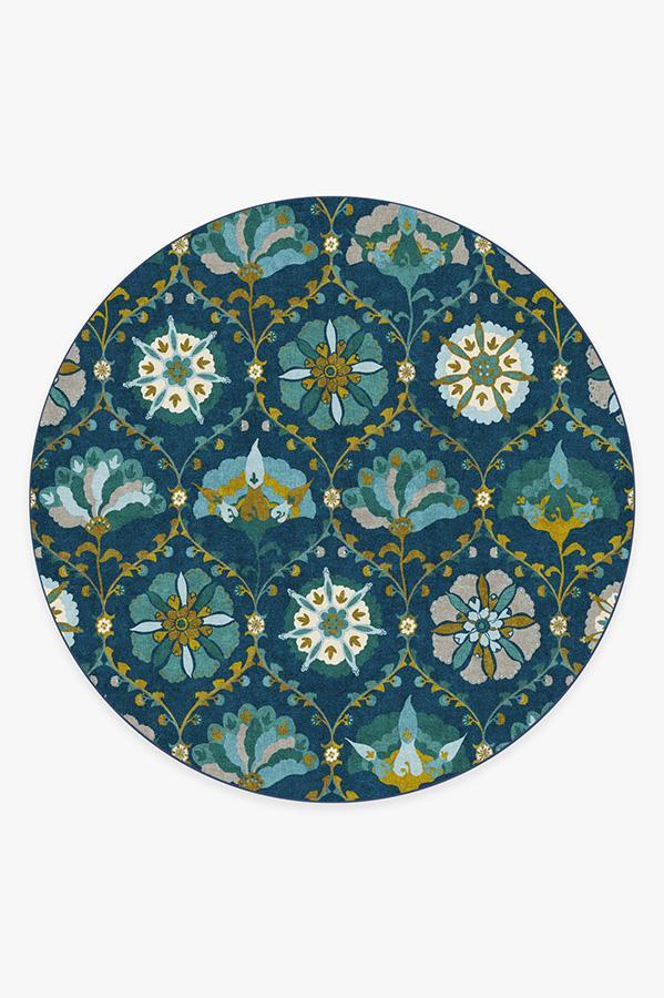 Safi Midnight Rug 8' Round | Stain-Resistant