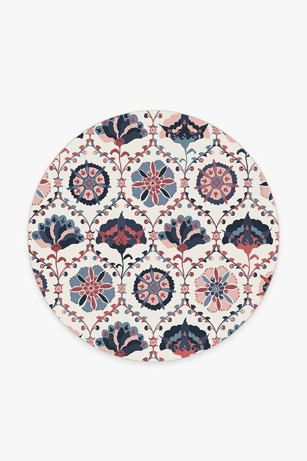 Safi Pink Rug 6' Round | Stain-Resistant