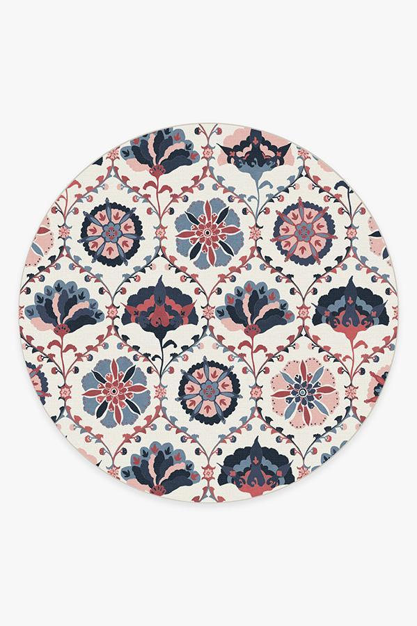 Safi Pink Rug 8' Round | Stain-Resistant