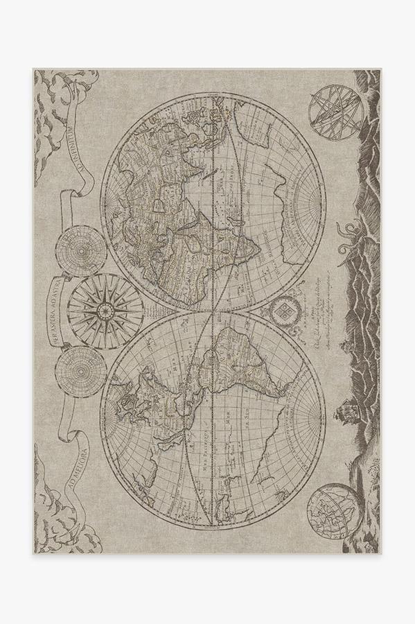Sailor's Map Rug 5'x7' | Stain-Resistant