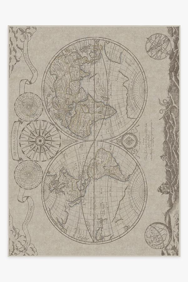 Sailor's Map Rug 9'x12' | Stain-Resistant