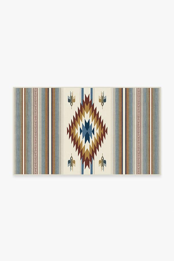 Saltillo Polychrome Rug 3'x5' | Stain-Resistant