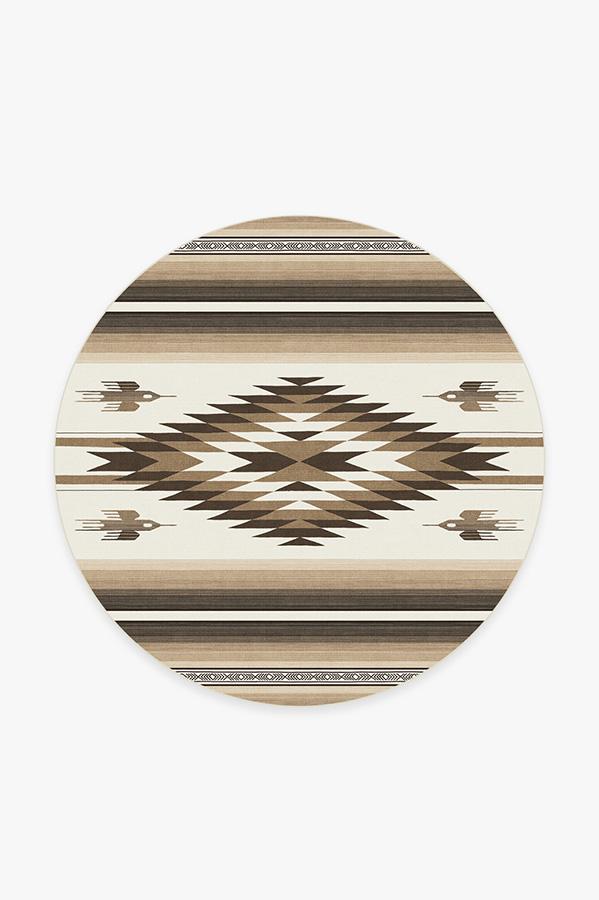 Saltillo Stone Rug 6' Round | Stain-Resistant