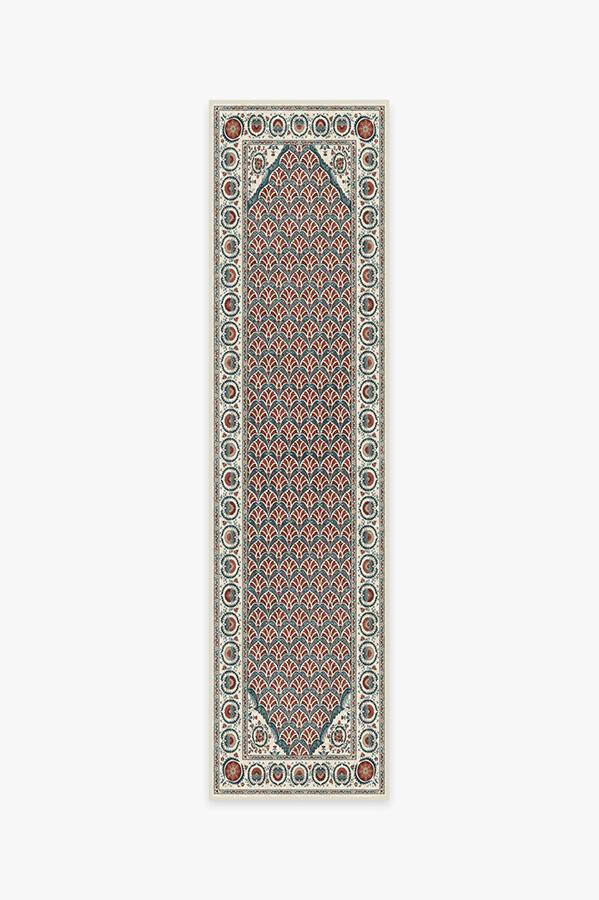 Samira Suzani Imari Rug 2.5'x10' | Stain-Resistant