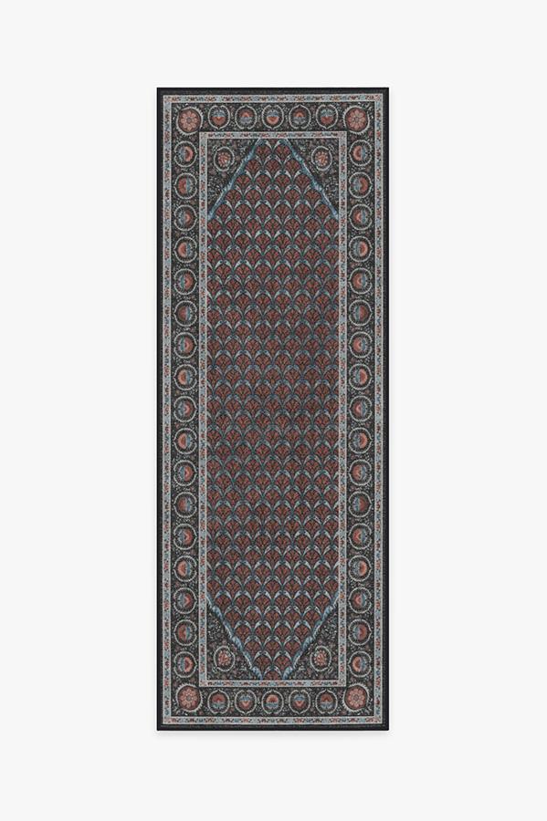 Samira Suzani Raspberry Rug 2.5'x7' | Stain-Resistant