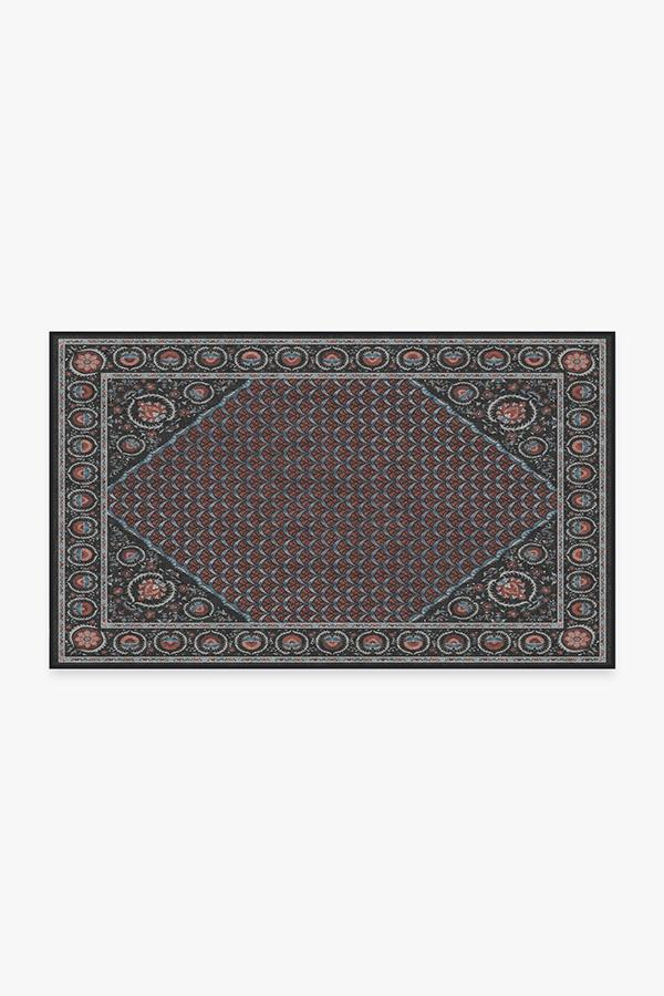 Samira Suzani Raspberry Rug 3'x5' | Stain-Resistant