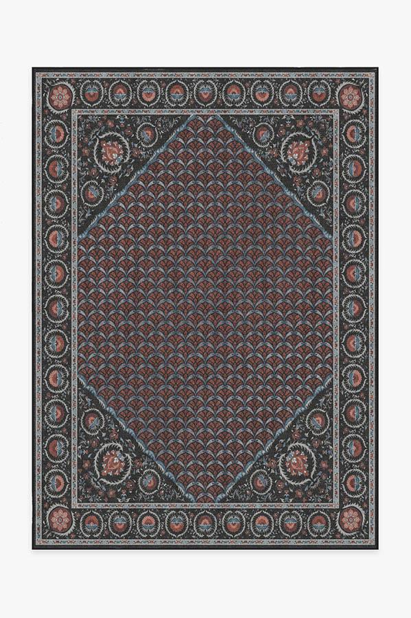 Samira Suzani Raspberry Rug 5'x7' | Stain-Resistant