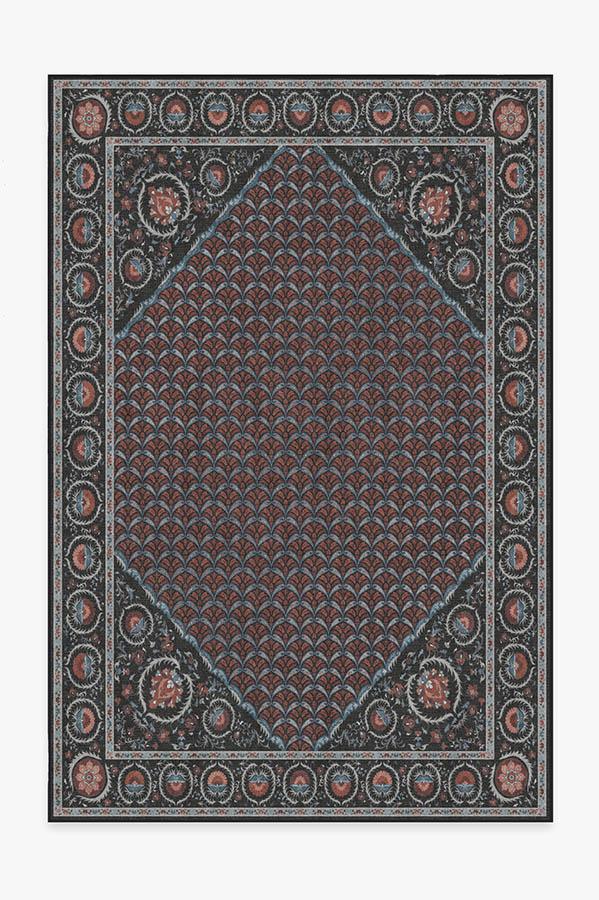 Samira Suzani Raspberry Rug 6'x9' | Stain-Resistant