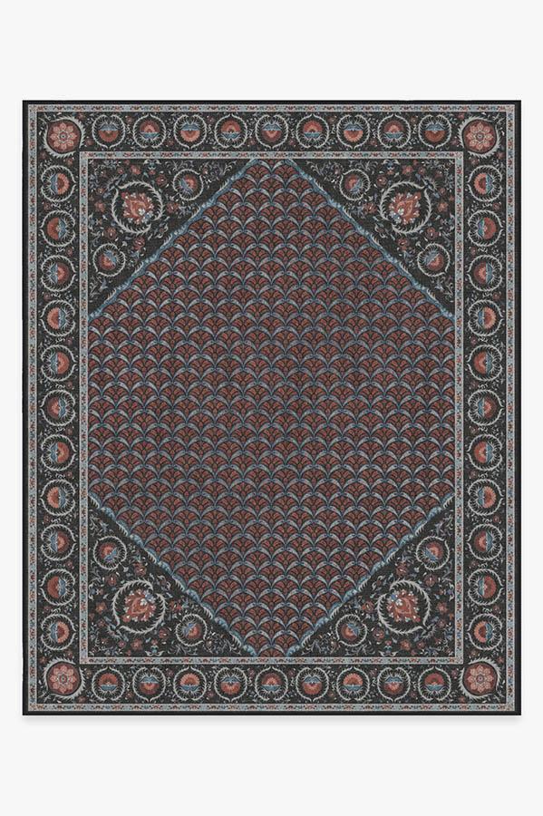 Samira Suzani Raspberry Rug 8'x10' | Stain-Resistant