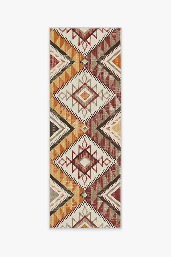 Santa Fe Multicolor Rug 2.5'x7' | Stain-Resistant