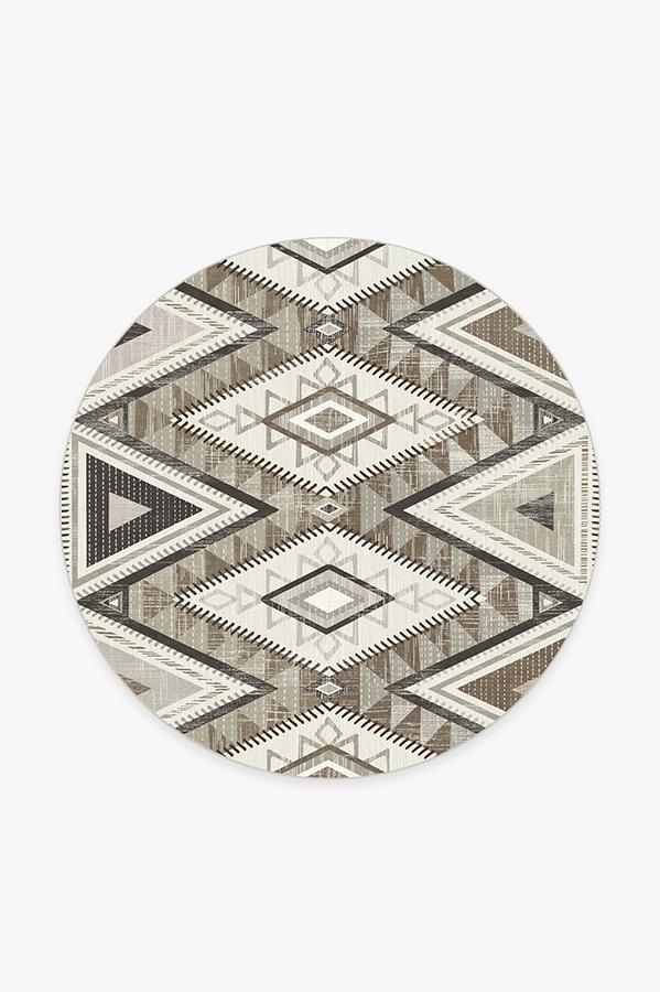 Santa Fe Natural Rug 6' Round | Stain-Resistant