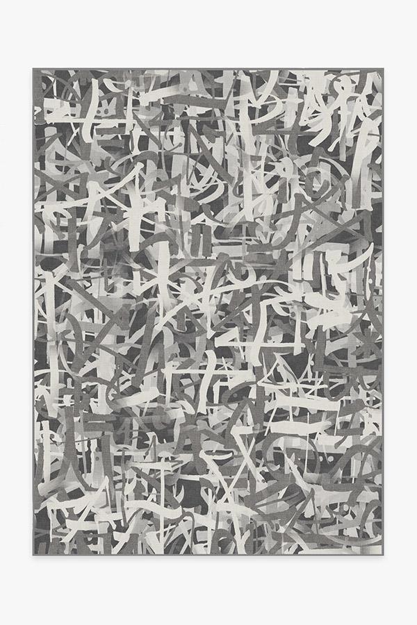 Scribe Grey Rug 5'x7' | Stain-Resistant