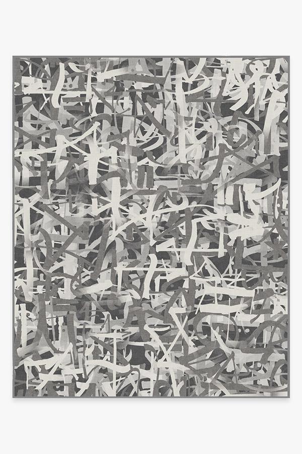 Scribe Grey Rug 8'x10' | Stain-Resistant