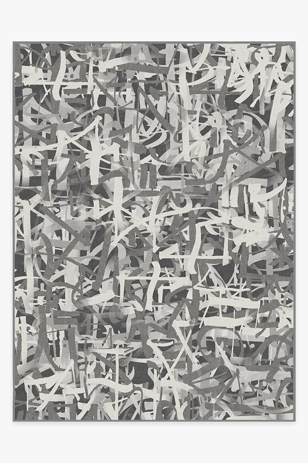 Scribe Grey Rug 9'x12' | Stain-Resistant