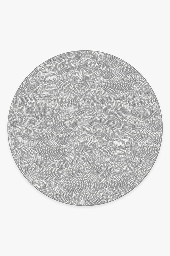 Sela Grey Rug 8' Round | Stain-Resistant