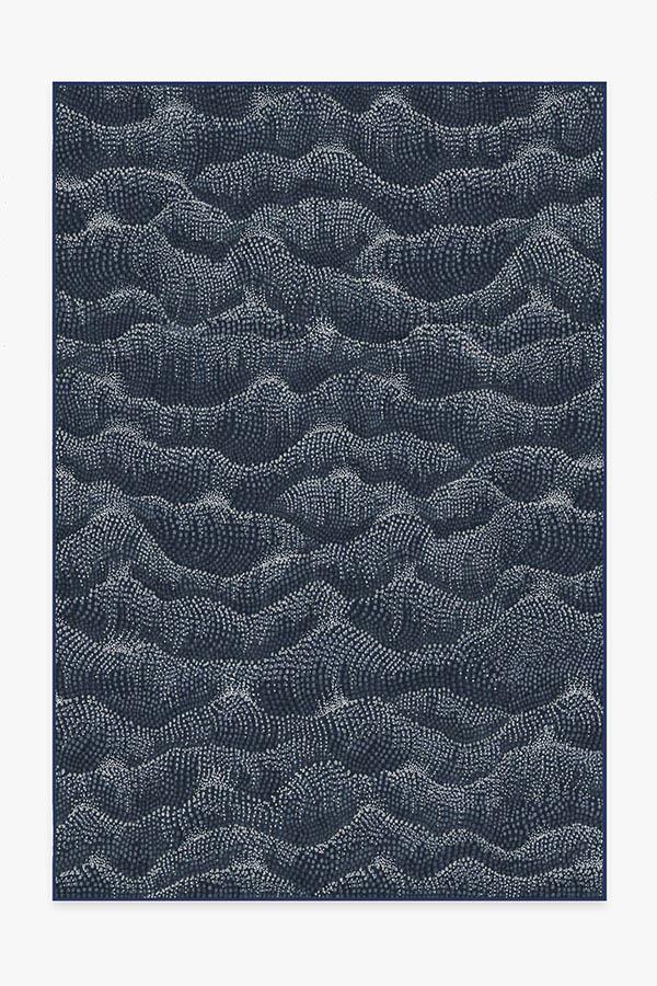 Sela Navy Rug 6'x9' | Stain-Resistant