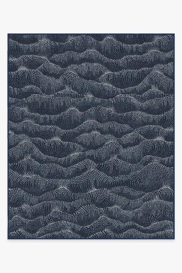Sela Navy Rug 8'x10' | Stain-Resistant