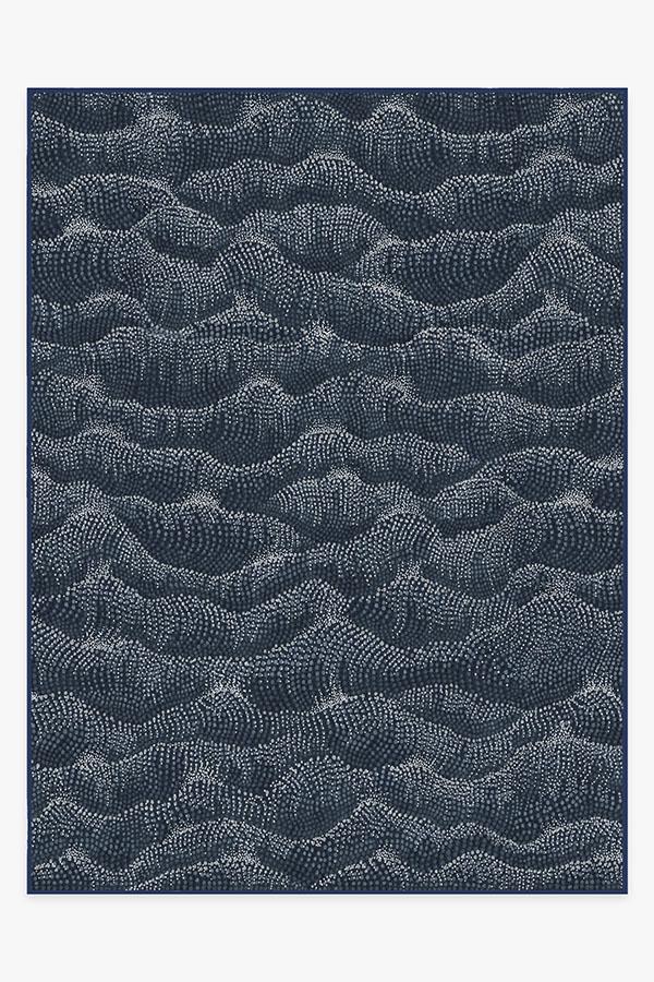 Sela Navy Rug 9'x12' | Stain-Resistant