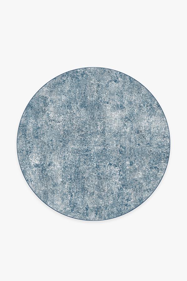 Serenata Slate Blue Rug 6' Round | Stain-Resistant