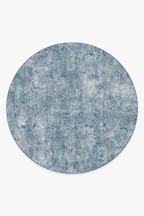 Serenata Slate Blue Rug 8' Round | Stain-Resistant