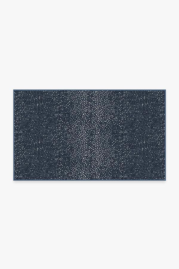 Shagreen Navy Rug 3'x5' | Stain-Resistant