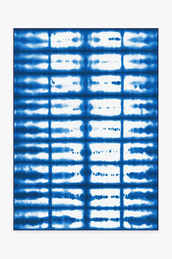 Shibori San Indigo Rug 5'x7' | Stain-Resistant