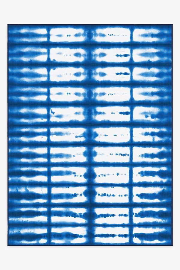Shibori San Indigo Rug 9'x12' | Stain-Resistant