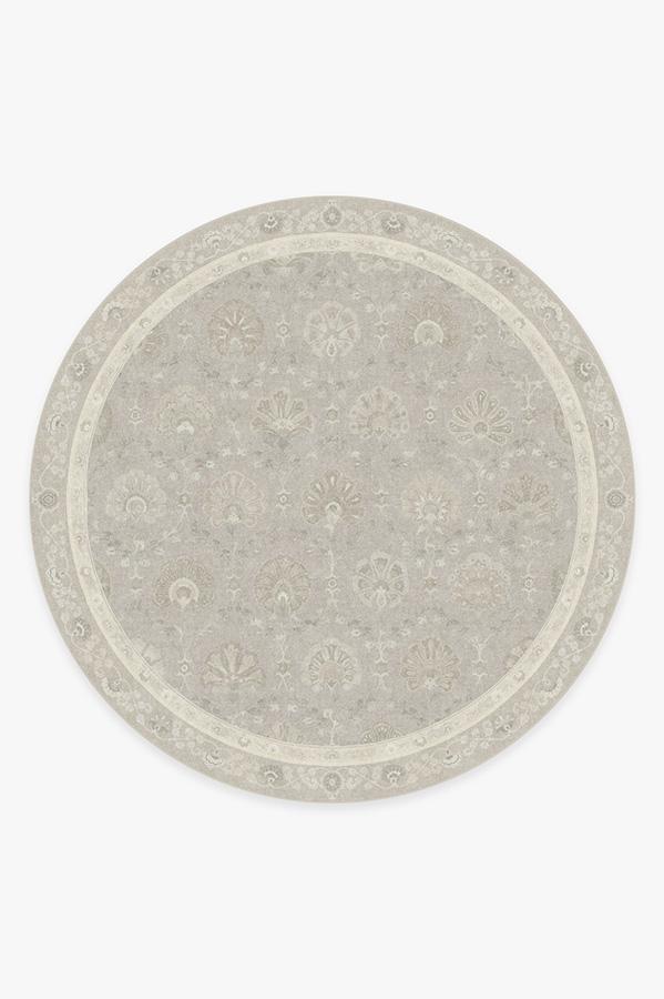 Sibel Creme Rug 8' Round | Stain-Resistant
