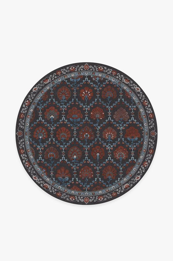 Sibel Raspberry Rug 6' Round | Stain-Resistant