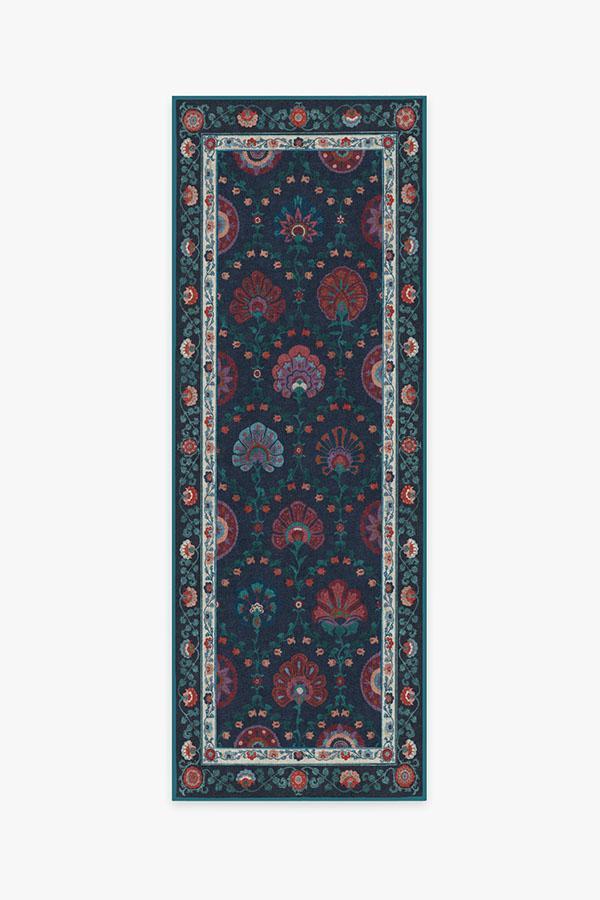 Sibel Sapphire Rug 2.5'x10' | Stain-Resistant