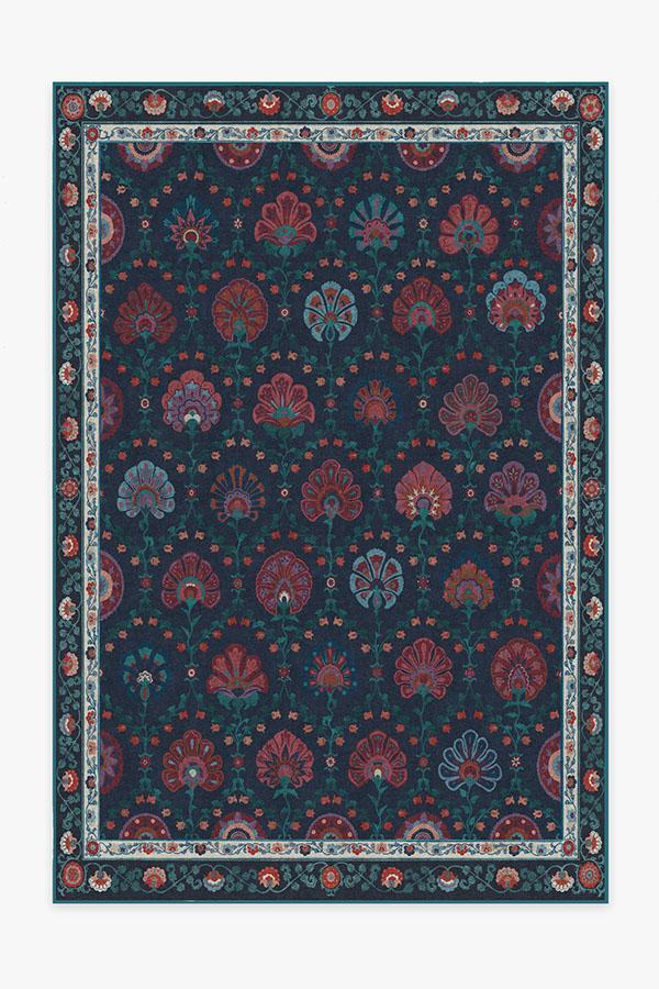 Sibel Sapphire Rug 6'x9' | Stain-Resistant