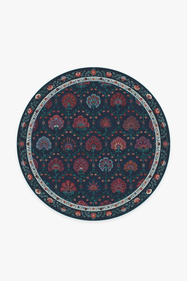 Sibel Sapphire Rug 6' Round | Stain-Resistant