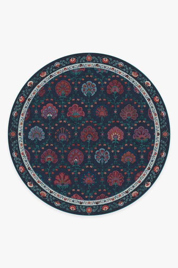 Sibel Sapphire Rug 8' Round | Stain-Resistant