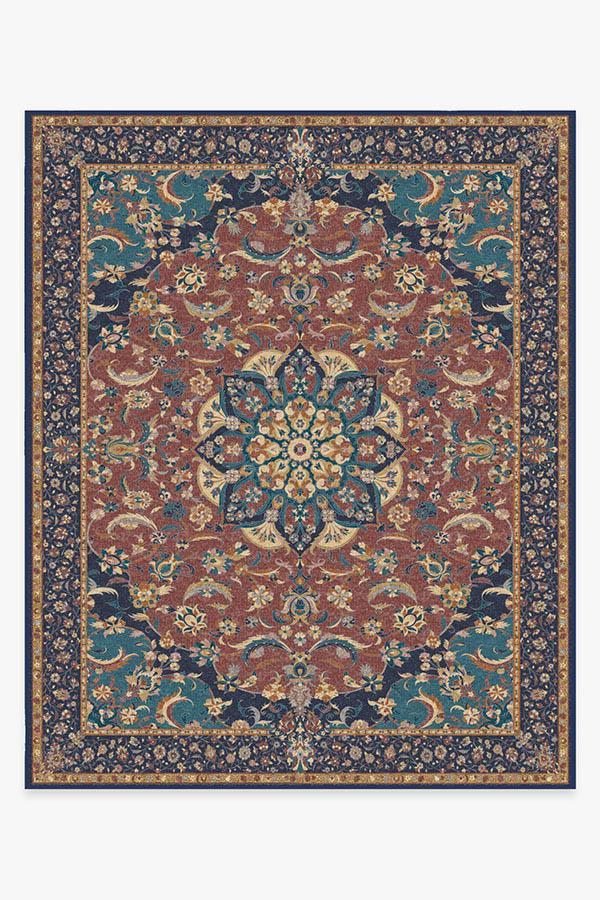 Sima Burgundy Rug 8'x10' | Stain-Resistant