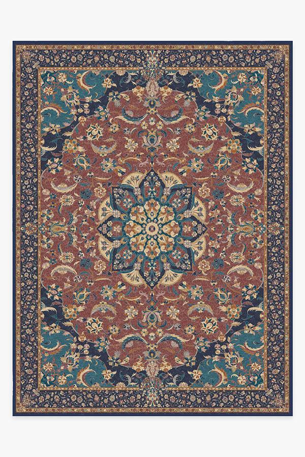 Sima Burgundy Rug 9'x12' | Stain-Resistant