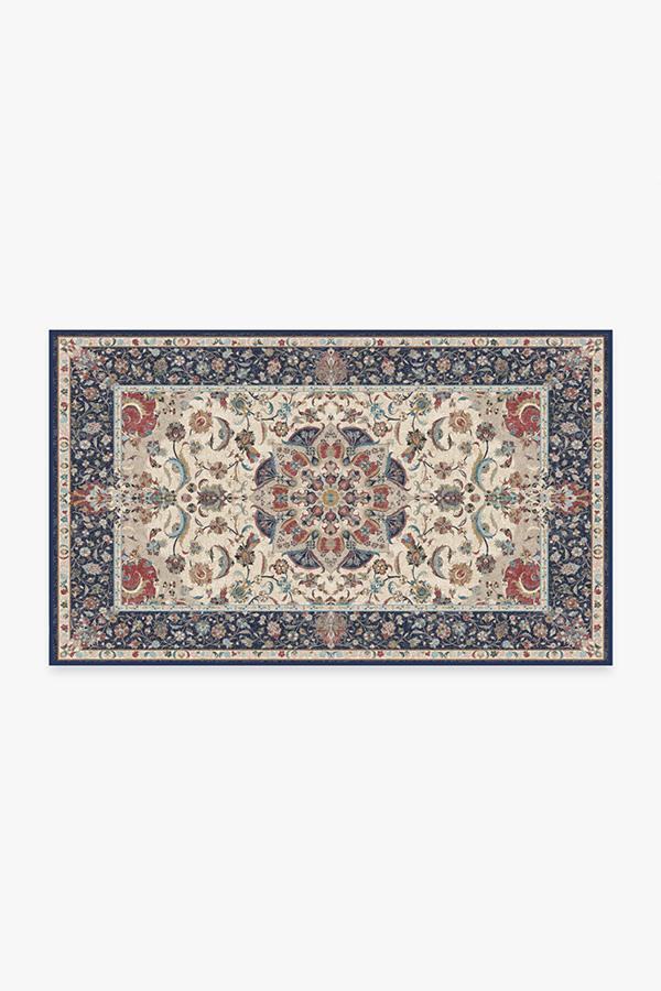 Sima Royal Blue Rug 3'x5' | Stain-Resistant