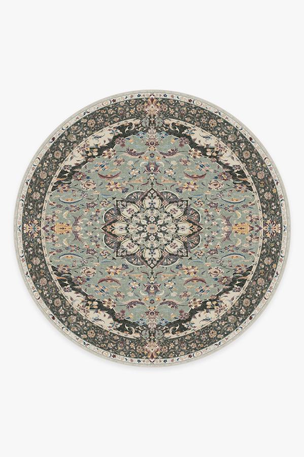 Sima Sage Rug 8' Round | Stain-Resistant