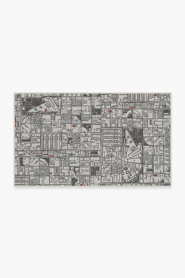 Smugglers Geo Grey Rug 3'x5' | Stain-Resistant