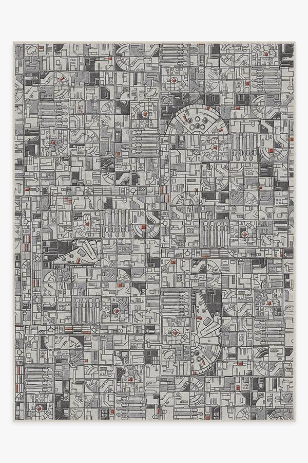 Smugglers Geo Grey Rug 9'x12' | Stain-Resistant