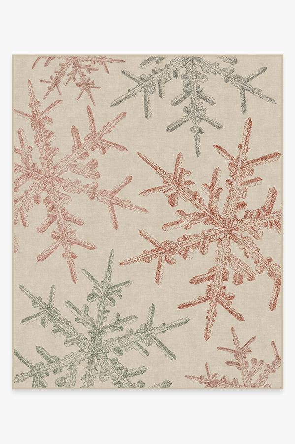 Snowflake Creme Rug 8'x10' | Stain-Resistant